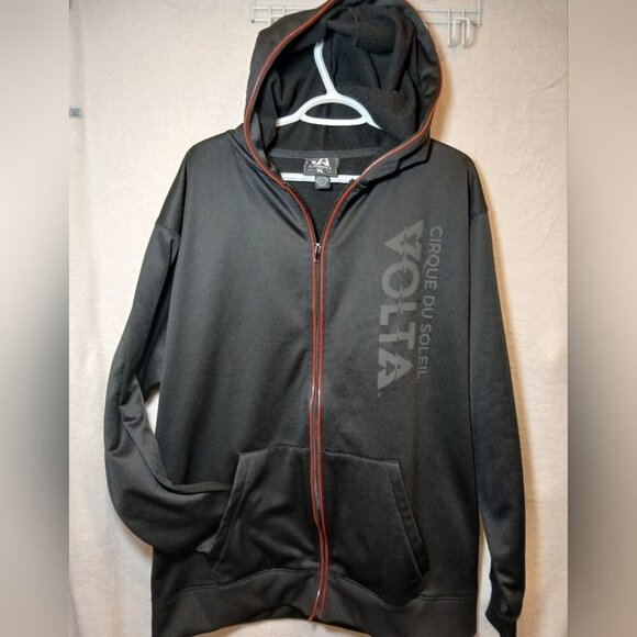 Cirque du Soleil VOLTA fulll Zip Hoodie Sweatshirt Black Size XL - Picture 1 of 9